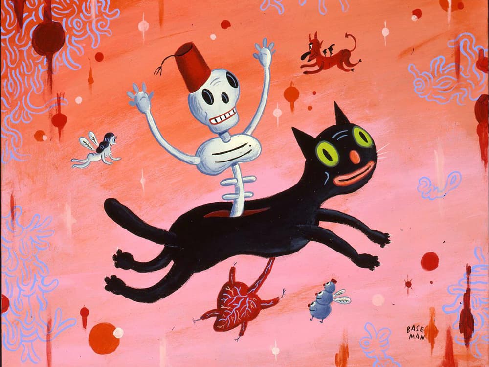Artist Gary Baseman on Late Cat Blackie & New Kitten Bosko