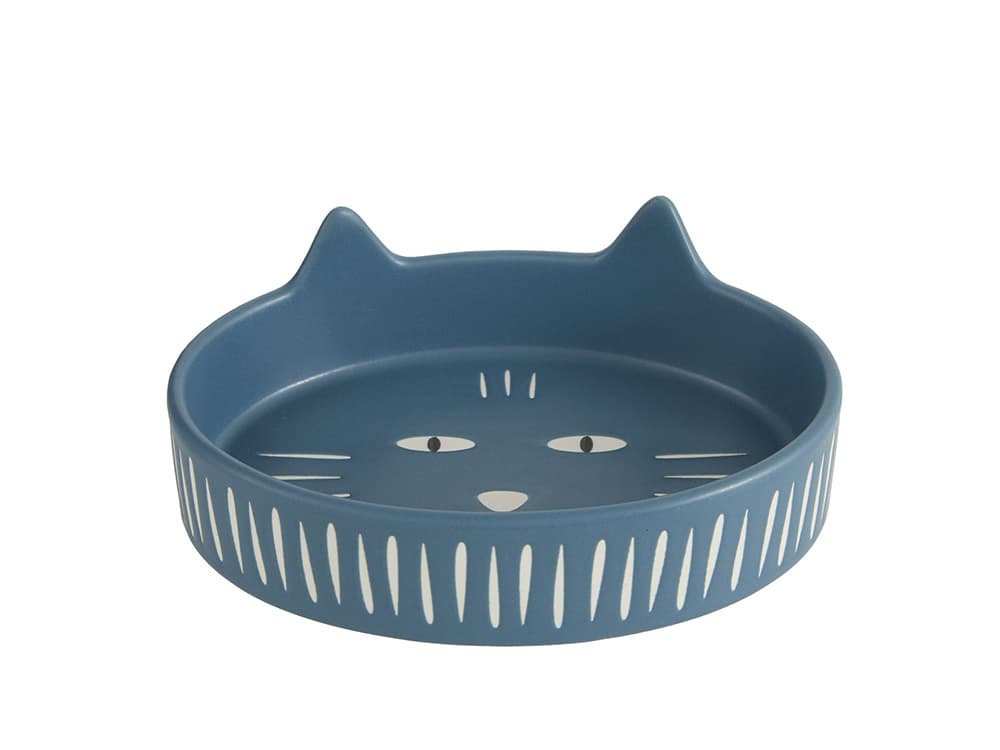 Whisker City® Ceramic Cat Ears Cat Saucer, 0.5-cup