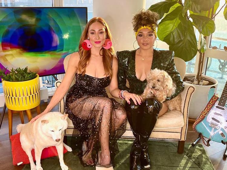 Jess King and Sophia Urista’s Rescue Dog Teaches Them How to Chill