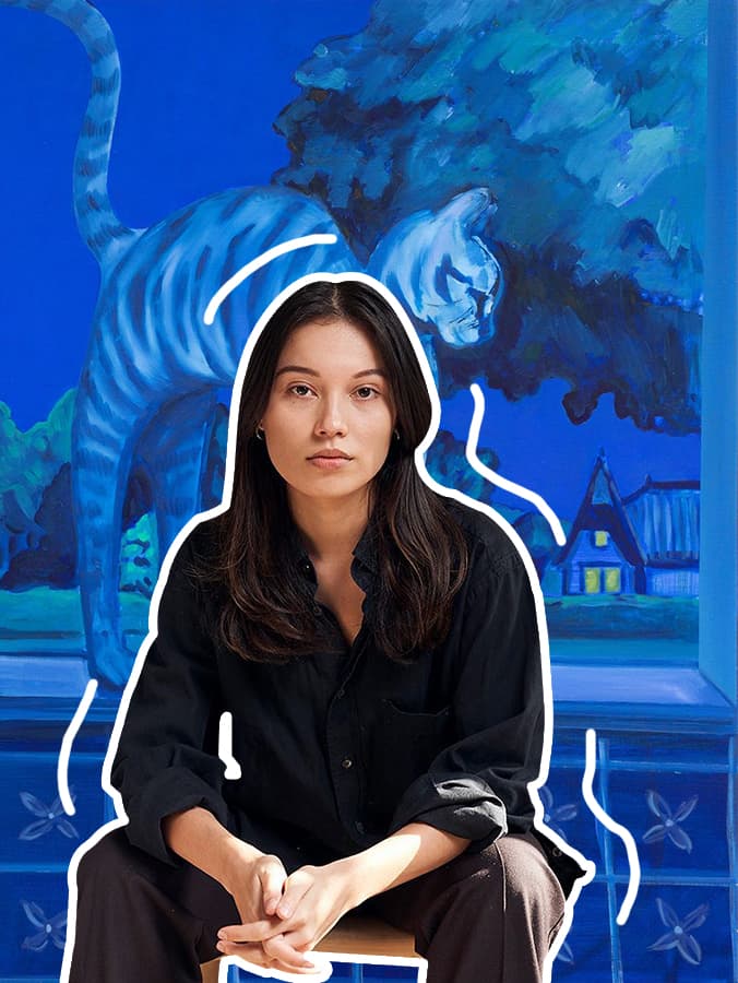 Bambou Gili’s Paintings Are For Cool Cats Who Thrive in the Midnight Shadows